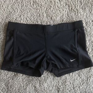 Nike Women's Athletic Black Shorts - Size S